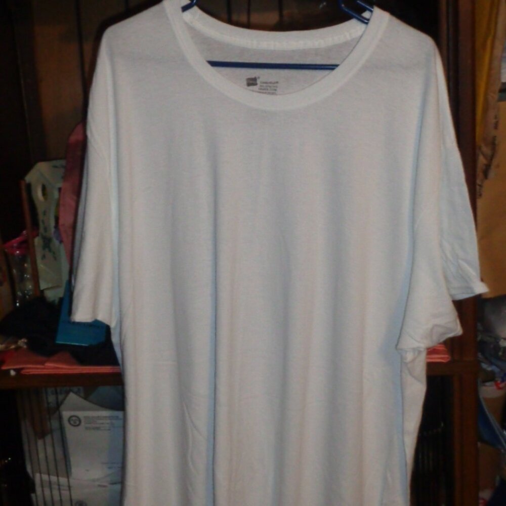 NEW-HANES COMFORT SOFT 3X WHITE TEE SHIRT-MEN OR WOMEN